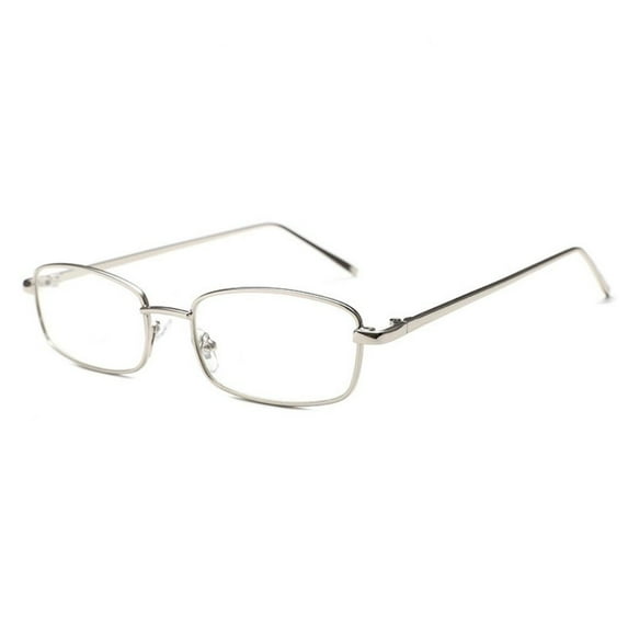 New Fashion Portable Spectacles Optical Glasses Metal Oversized Anti-blue Glasses Japanese Harajuku Glasses Square Glasses Decorative Glasses SILVER