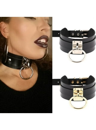 SONGER Black Leather Velvet Choker Necklace Layer Chockers Vintage Gothic  Jewelry Goth Necklace for Women
