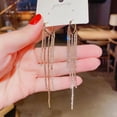thumbnail image 1 of New Fashion Trend Unique Design Elegant Delicate Zircon Butterfly Tassel Earrings For Women Jewelry Wedding Party Premium Gifts, 1 of 6
