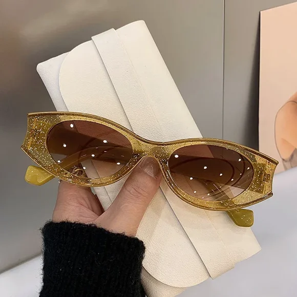 New Fashion Vintage Oval Sunglasses UV400 Sun Shades Retro Full Frame Goggles Summer Outdoor Travel Sun Glasses for Men Women