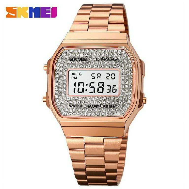 Women's digital shop dress watch