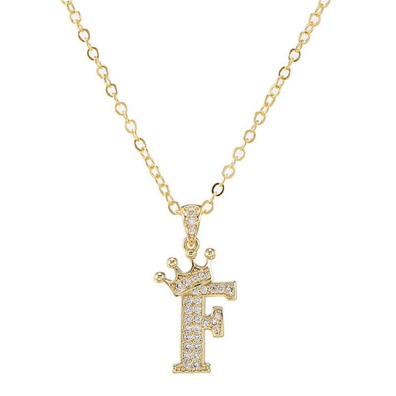 New Fashion Zircon English Letter Pendant Lady Necklace Necklace