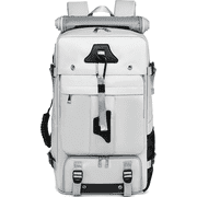 Travel Backpack 50L New Premium - Unisex Extra Large Laptop Backpack for Hiking, Climbing & Business Trips, Waterproof,,Grey