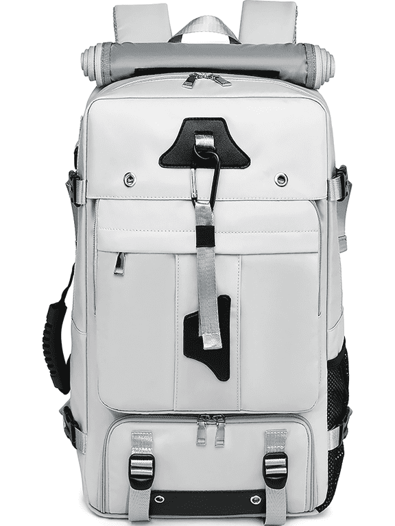 Travel Backpack 50L New Premium - Unisex Extra Large Laptop Backpack for Hiking, Climbing & Business Trips, Waterproof,,Grey
