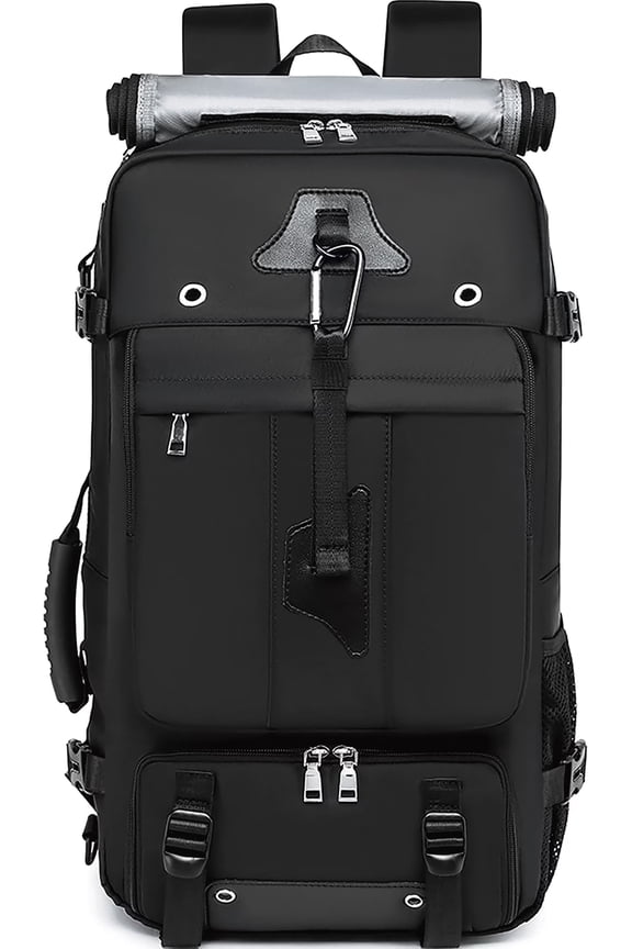 Travel Backpack 50L New Premium - Unisex Extra Large Laptop Backpack for Hiking, Climbing & Business Trips, Waterproof, Black