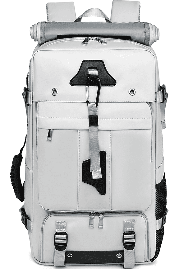 Travel Backpack 50L New Premium - Unisex Extra Large Laptop Backpack for Hiking, Climbing & Business Trips, Waterproof,,Grey