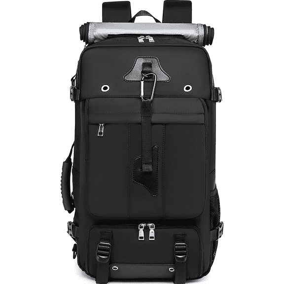 Travel Backpack 50L New Premium - Unisex Extra Large Laptop Backpack for Hiking, Climbing & Business Trips, Waterproof, Black