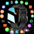 thumbnail image 1 of New Fashionable Sports Smartwatch, 1, 85-inch HD Display, Sync with Mobile Phone, Wireless Calling, Message Reminder, High Quality, 100+ Sports Modes, Compatible with for iphone/Android Devices,, 1 of 15