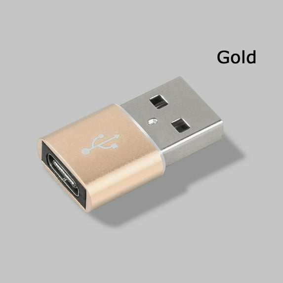 New Fast Charger Metal Type C to USB 3.0 Cable Adapter Connector Converter GOLD
