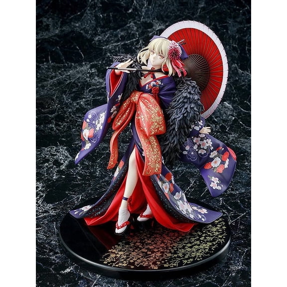 New Fate/Stay Night 1/7 SABER Altria Pendragon (Alter) Kimono Ver.Character Anime Statue Figure Desktop Ornament Popular Decorations Fan Souvenirs Creative Gift Collection 27cm/10.6inch