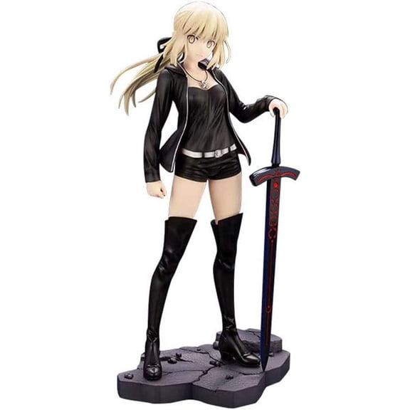 New Fate/Stay Night: Altria Pendragon (Alter) (Two-Headed Statue) Anime Character Statue Game Cartoon Desktop Ornament Collectible Decorations Gift Souvenir
