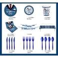 thumbnail image 1 of New Father's Day theme party decoration supplies - disposable paper plates, paper towels, cups, tablecloths. Decorations for men's gatherings. 16-person serving., 1 of 10