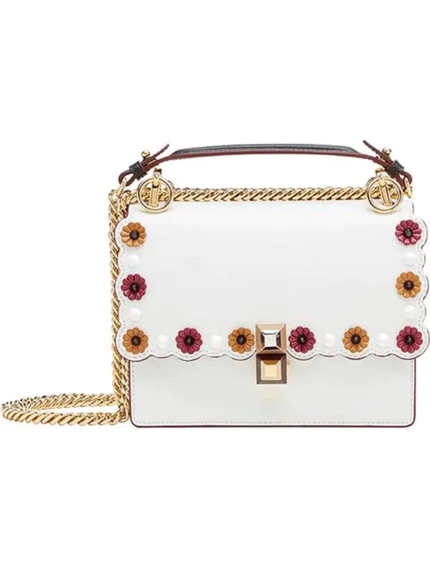 Fendi Kan I Flower Leather Chain Bag Kuwait Ubuy