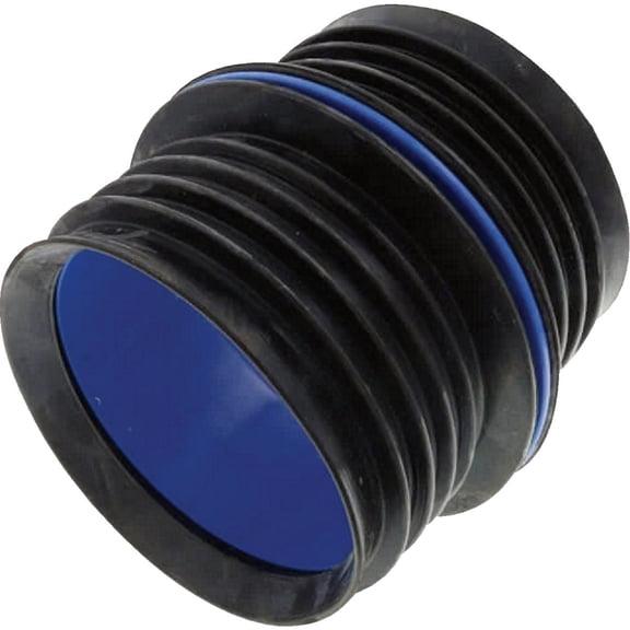 New Fernco 4" ICON Pushfit DWV Internal Coupling Sheared Off Pipe Connector, Plastic, Cast Iron and Copper