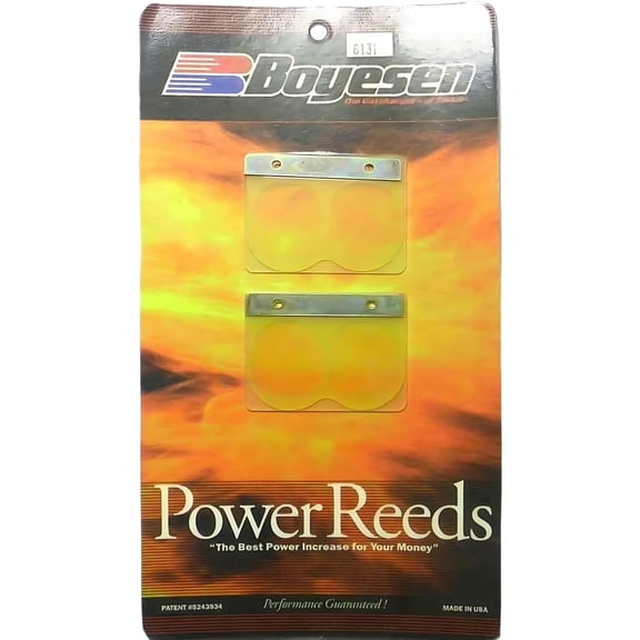 New Fiberglass Power Reeds Compatible with 2005-2026 Yamaha YZ 250 YZ-X 250 2-Stroke Boyesen Dual-Stage 6131 5NX-13613-00-00 Direct Replacement Aftermarket Design
