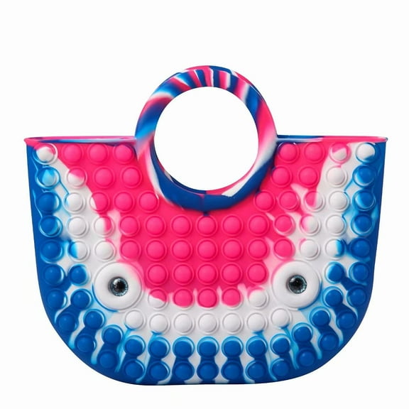 New Fidget Popit Pushit Bubble Stress Reliever Sensory Handbag/Shoulder Bag/Purse/Tote/Toy For Girls, Teens, & Women
