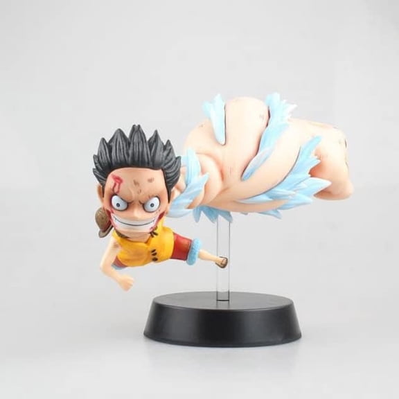 New Figures, 15CM/5.9nch Straw Hat Luffy Anime Figure Statue Luffy Big Hand Gear 3 Anime Characters Sculpture Desktop Collections Ornament for Fans Gift