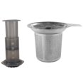 New Filter Glass Espresso Coffee Maker with Stainless Steel Tea
