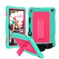 thumbnail image 1 of New Fire HD 8 / HD 8 Plus Tablet Case Kids Friendly 12 Gen 2022 , SOATUTO Shockproof Protective Case Built in Kickstand Shoulder Strap for Fire HD 8 Kids / HD 8 Kids Pro 10th Gen 2020 - Green+Pink, 1 of 6