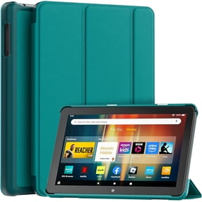 New Fire HD 8 Tablet Case (12th/10th Generation, 2024/2022/2020 Release), Slim Light Smart Trifold Stand PU Lether Cover with Auto Wake/Sleep Incompatible with Old Version, Emerald