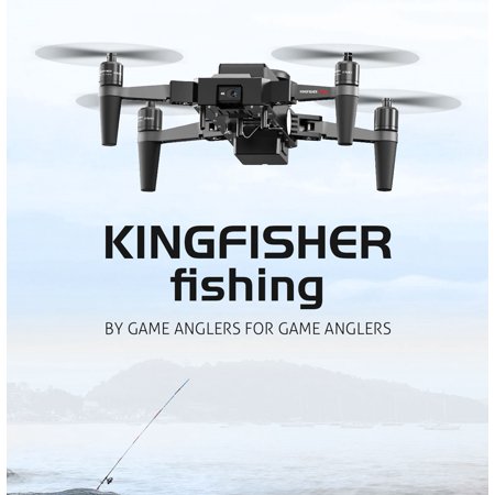 New Fishing Drone with 4k Camera, 1kg Payload Bait Release Portable Flying Camera Waterproof Drones for Adult Kids