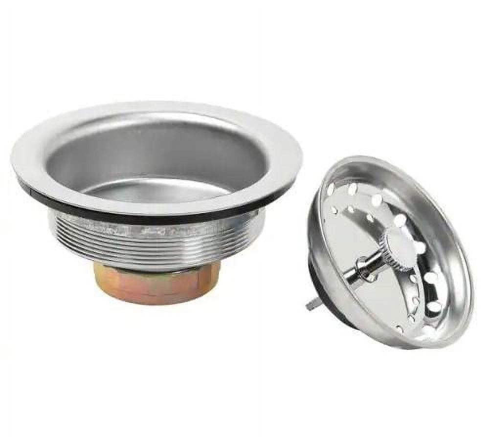 Stainless Steel Kitchen Sink Strainer with Polished Finish
