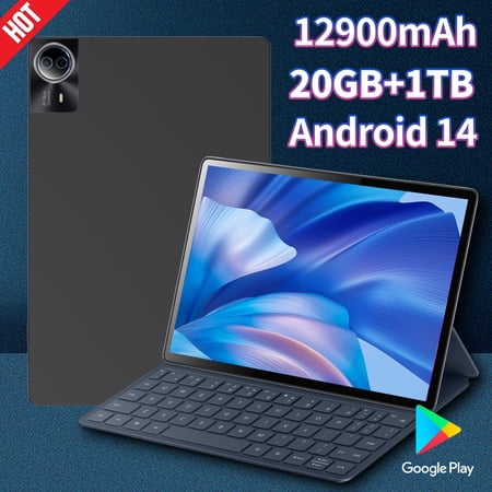 New Flagship Tablet 2026 Android14 Tablet, 14 Inch Tablet,5G Wi-Fi Tablet Computer,2 In 1 Tablet with Keyboard, 20GB RAM 1000GB ROM ,Snapdragon 10-core processor,3840* 2160 IPS,Bluetooth5.0,GPS