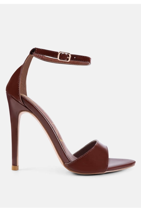 New Flame Ankle Strap Stiletto Heel Sandals