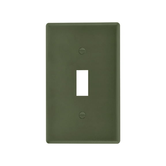 New Flame-Retardant Switch Plate Cover，DIY Wall Plate Decor with Screws，Green