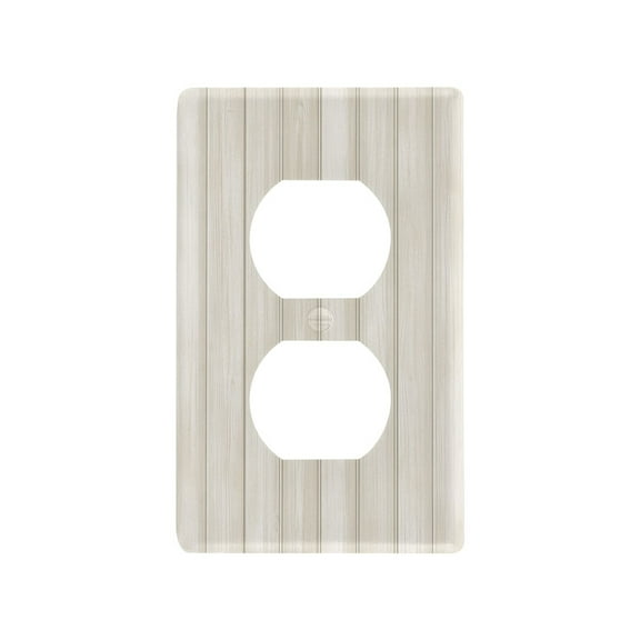 New Flame-Retardant Switch Plate Cover，DIY Wall Plate Decor with Screws，Wood Grain Texture