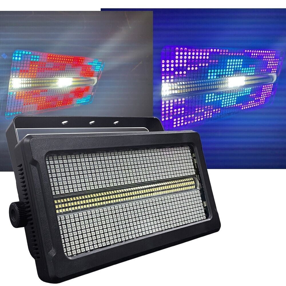New Flash Disco DJ Lighting RGB 80 Zones White 10 Zone LED Strobe Light