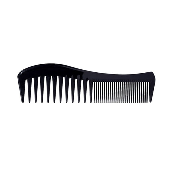 New Flat - Edge Arc - Design Wide - Tooth Detangler Comb - Dry & Wet Use, Ergonomic Handle, Gentle on Hair, Durable Plastic, Easy to Clean