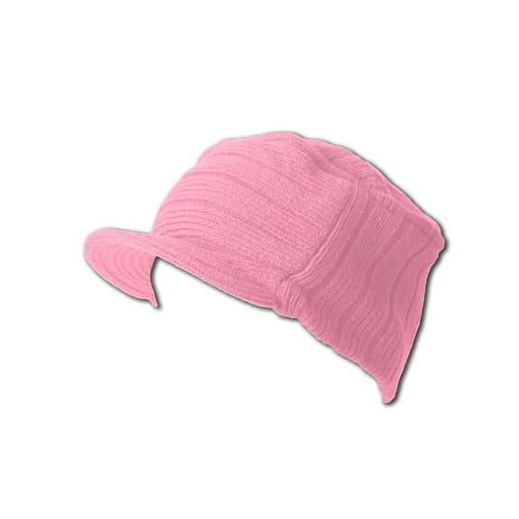 New Flat Top Winter  Cap Pink