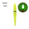 thumbnail image 1 of New Float Night Clip on Fishing Rod Tip Lightstick Glow Stick Fluorescent Light Bite Alarm GREEN - 2PCS, 1 of 8