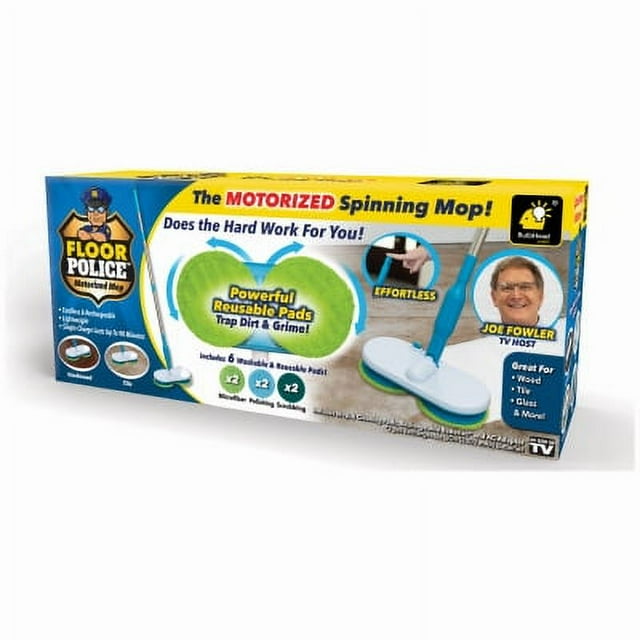 New Floor Police Motorized Floor Mop motorize spin mop lightweight and