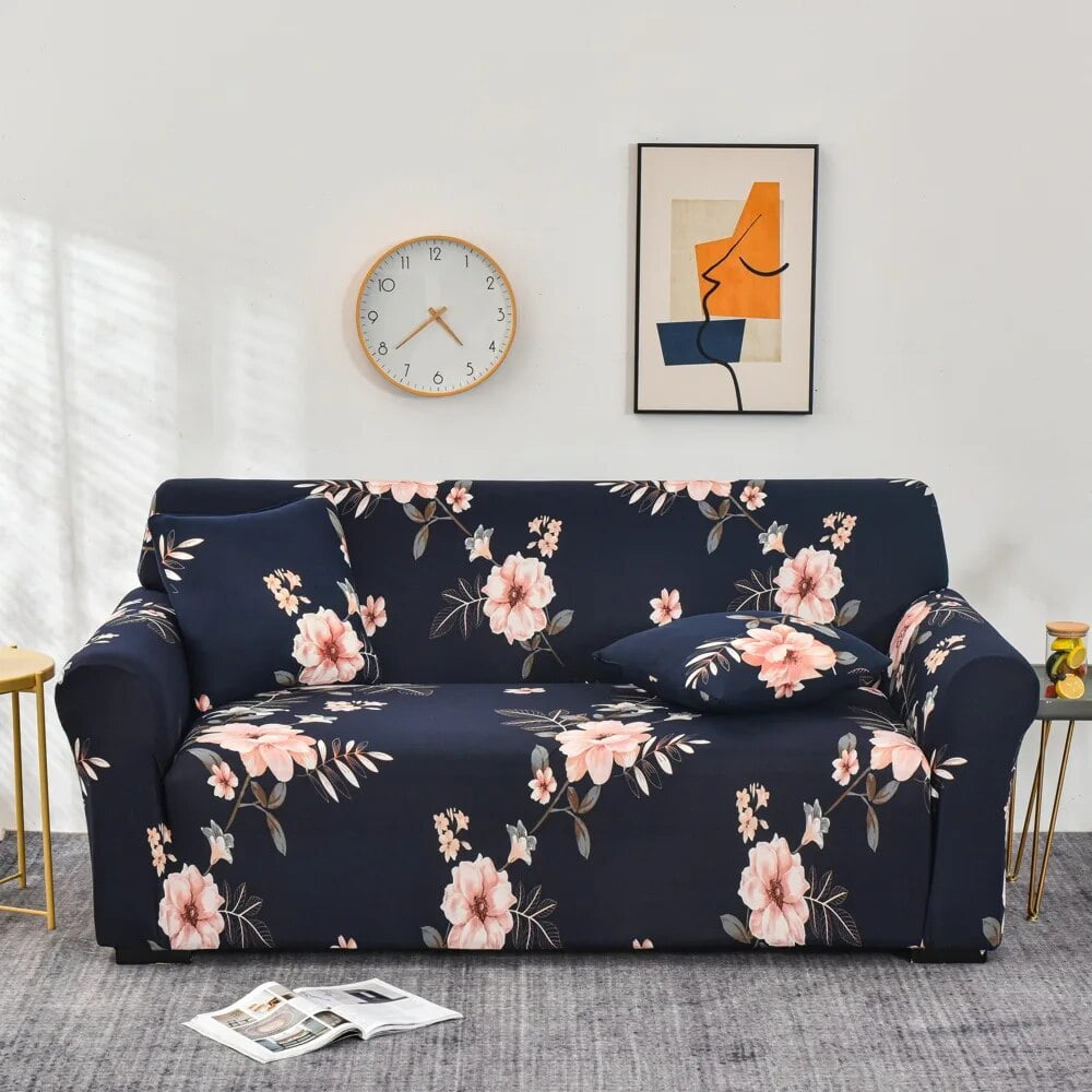 New Flower Print Elastic Sofa Cover Big Sofas All Inclusive L Shape