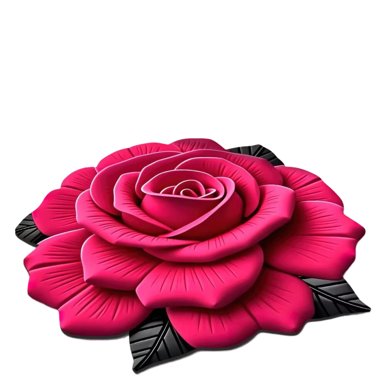 New Flower Rug Special-shaped Soft Peony Floor Mat Durable Non-slip ...