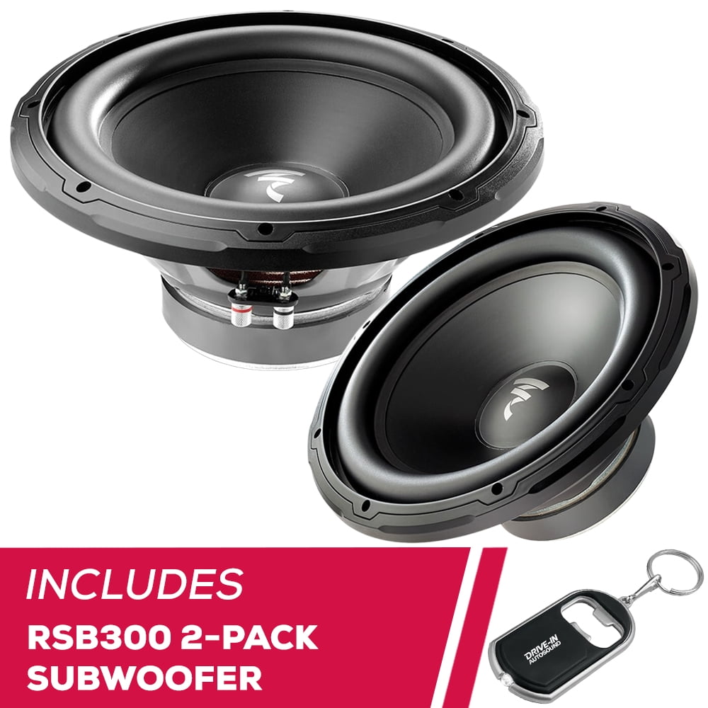 New Focal 2Pack Auditor Series RSB300 12" Dual 600 Watt 4Ohm Voice
