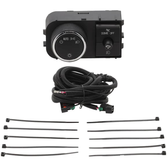 New Fog Light Headlight Switch Compatible With Chevrolet GMC Sierra 1500 SL 8 Cyl 4.8L Sierra 3500 Classic SL 8 Cyl 6.0L 2007-2014 By 25858705 1696GXS2M73H1