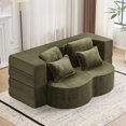 thumbnail image 1 of New Folding Convertible Sofa Bed with Pillow Queen Size- Comfy Portable Sleeper Chair Floor Sofa Lounge for Living Room Bedroom, No Assemble Required, 1 of 9