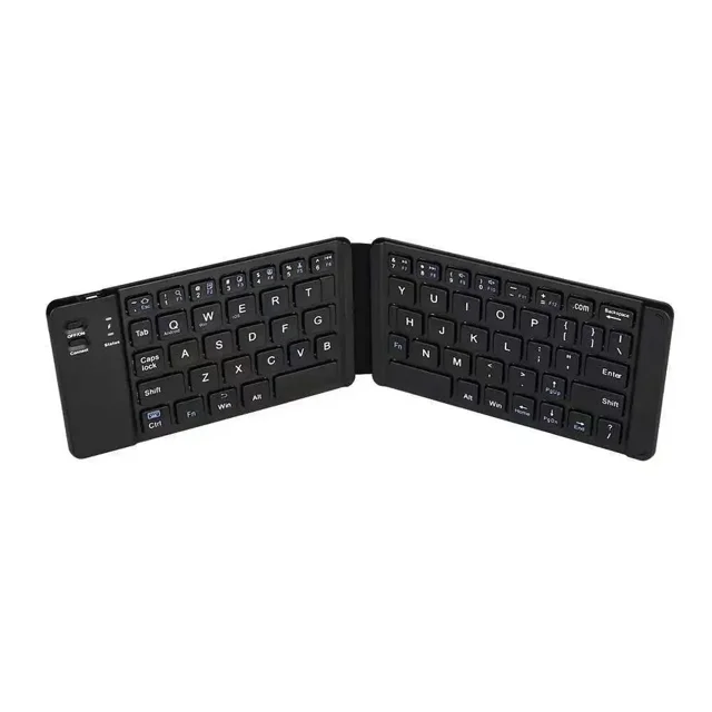 New Folding Rechargeable Foldable Bluetooth Keyboard for iPad IOS