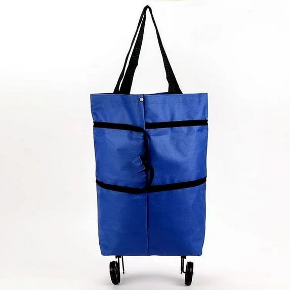 New Folding shopping cart wheels bag Oxford cloth shopping bag trolley bag handcart household trolley Supermarket Bag