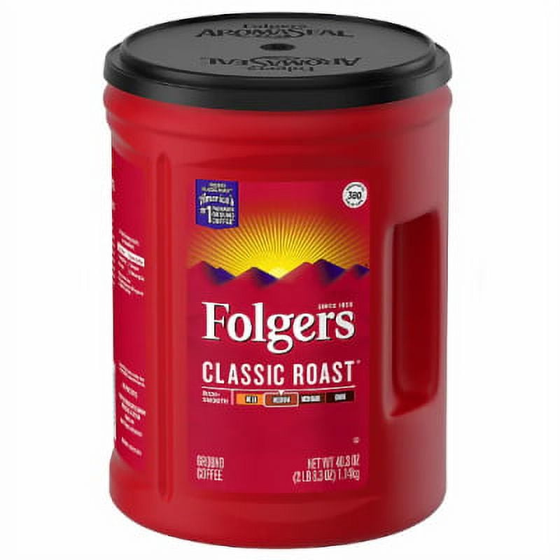New Folgers Classic Roast Ground Coffee Medium Roast 40.3 oz.
