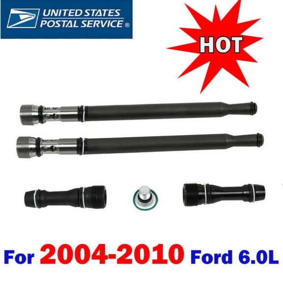 New For 2004-10 Ford 6.0L Powerstroke Diesel Updated Stand Pipe & Dummy Plug Kit