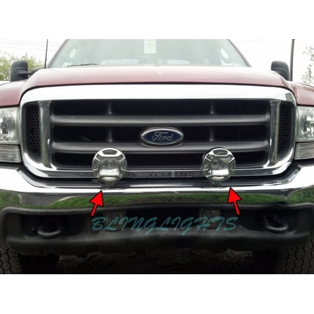 New Ford Ranger Off Road Driving Lights Chrome Brush Front Bumper Bar Auxiliary Lamps Pair Set Kit