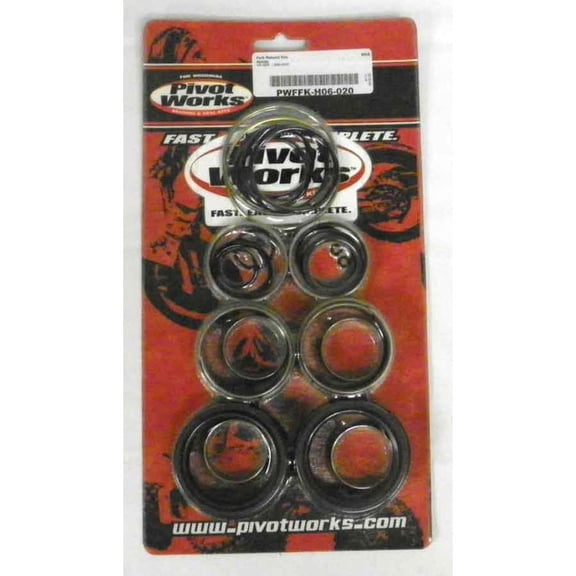 47mm Showa Inverted Fork Rebuild Kit Compatible with 2005-2007 Honda CR250R 2-Stroke Motocross Complete Seal Bushing O-Ring Kit Oil Dust Scrapers 51490-MEN-003