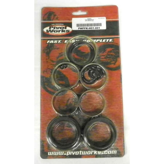 Complete 46mm Fork Seal Bushing Rebuild Kit Compatible with 1997-2007 Honda CR125R 1996-2001 CR500R Motocross KYB Inverted Fork PTFE Bushings 51490-KZ4-J21 51490-MAC-741