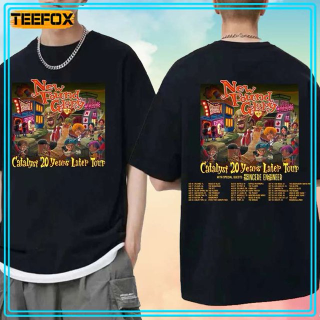 New Found Glory Catalyst 20th Anniversary Tour 2024 Unisex TShirt