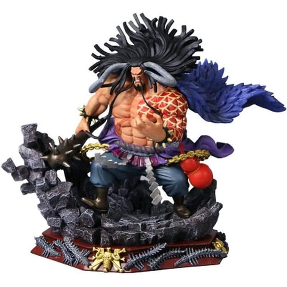 New Four Emperors Kaido 19cm/7.4inch Character Anime Statue Figure Desktop Ornament Popular Decorations Fan Souvenirs Creative Gift Collection