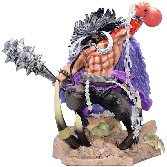 New Four Emperors Kaido 31cm/12.1inch Character Anime Statue Figure Desktop Ornament Popular Decorations Fan Souvenirs Creative Gift Collection